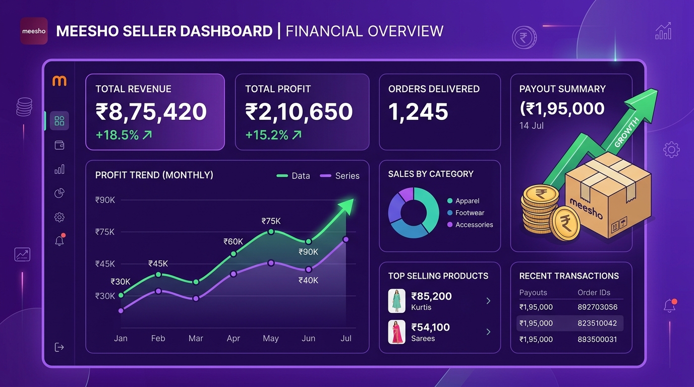 Meesho Profit Calculation Explained: Packing, RTO & Customer Return Truth